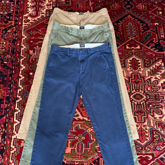3 pairs of men’s J.Crew 770 stretch chino’s - Picture 2 of 4